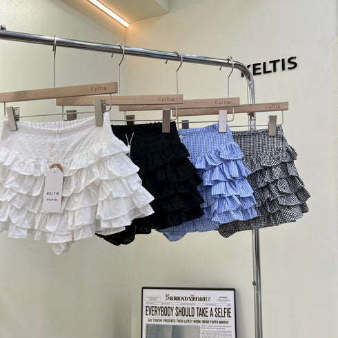 Ladies Tiered Mini Skirts
